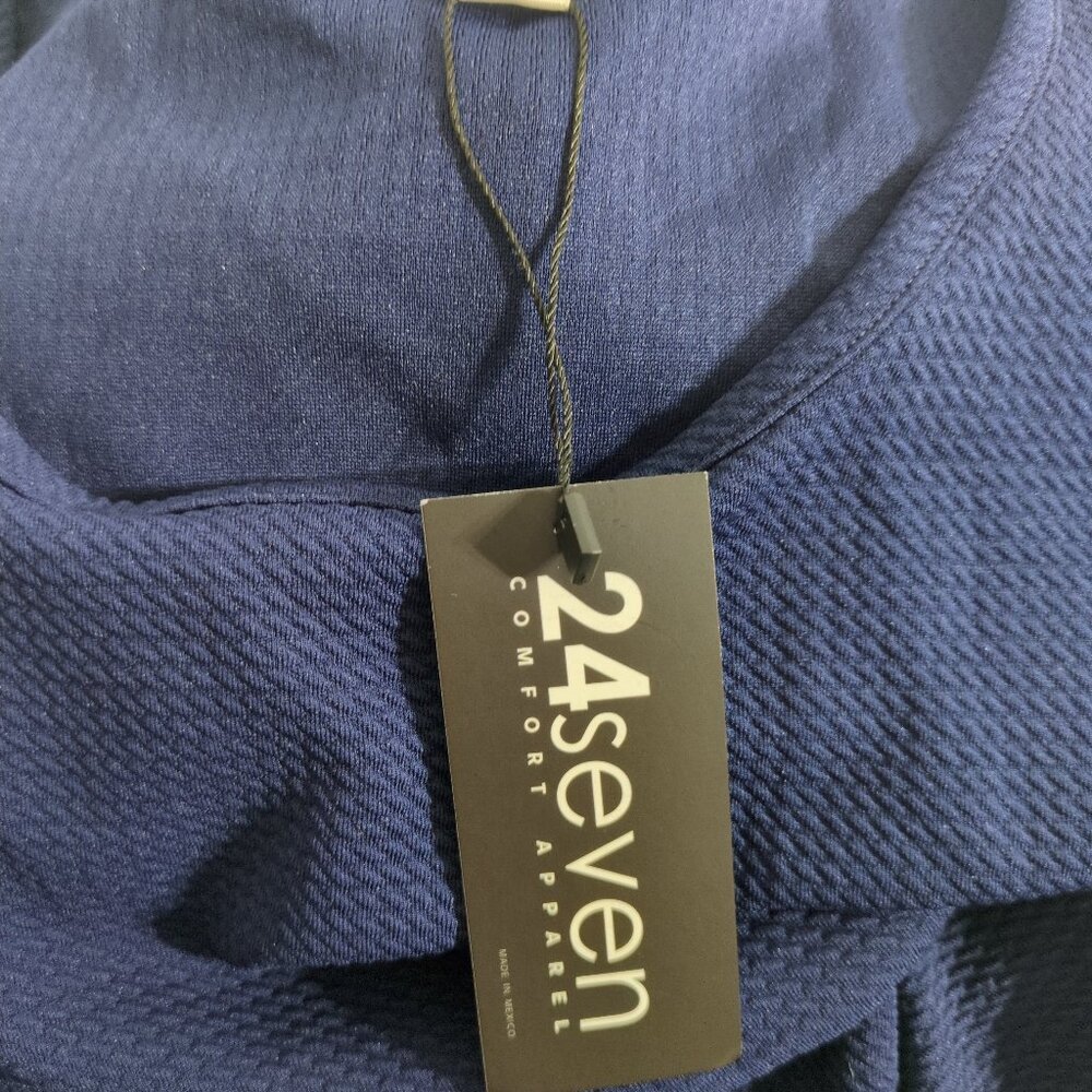 24Seven Comfort Apparel Tank Dress Large Sleeveless Pleated Maternity Fit Flare - Picture 4 of 8